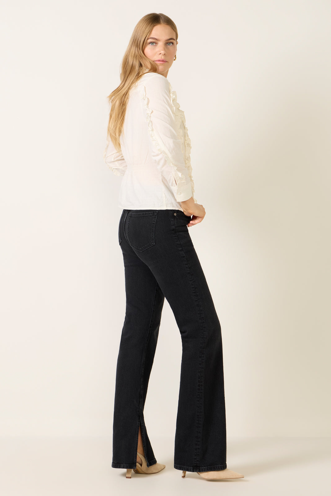 Ever Vintage Bootcut w Slit 34`Jean