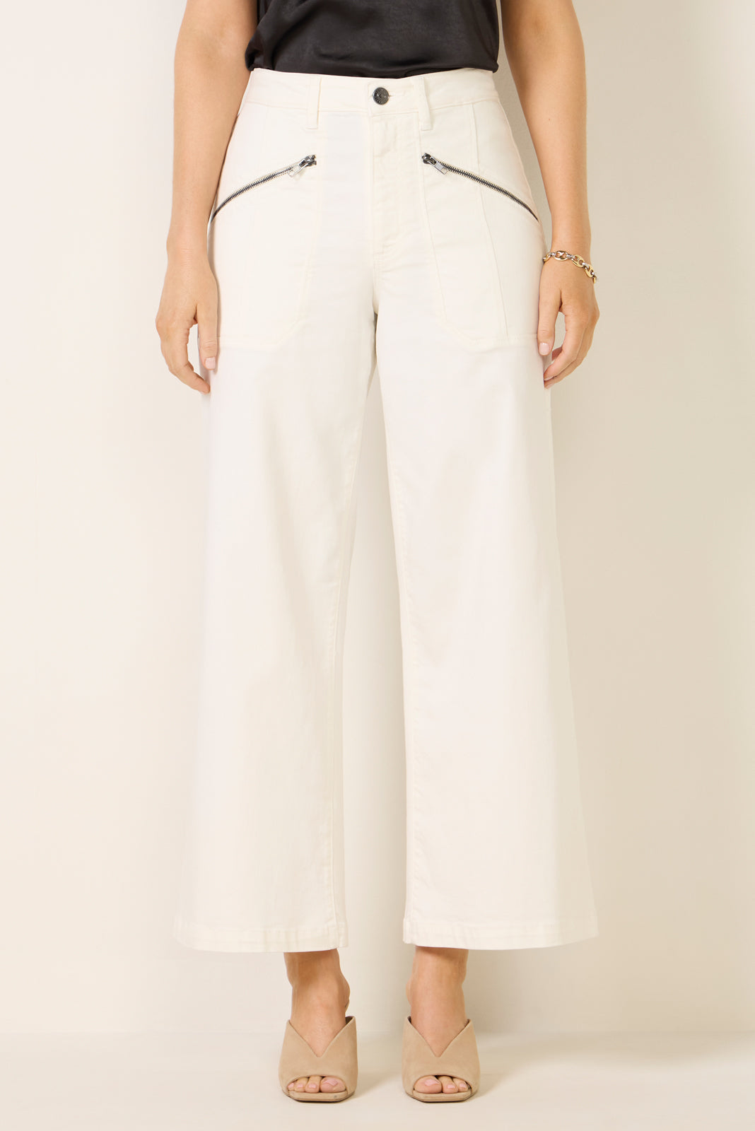 MEG Meg Wide Leg w Zipper Pocket