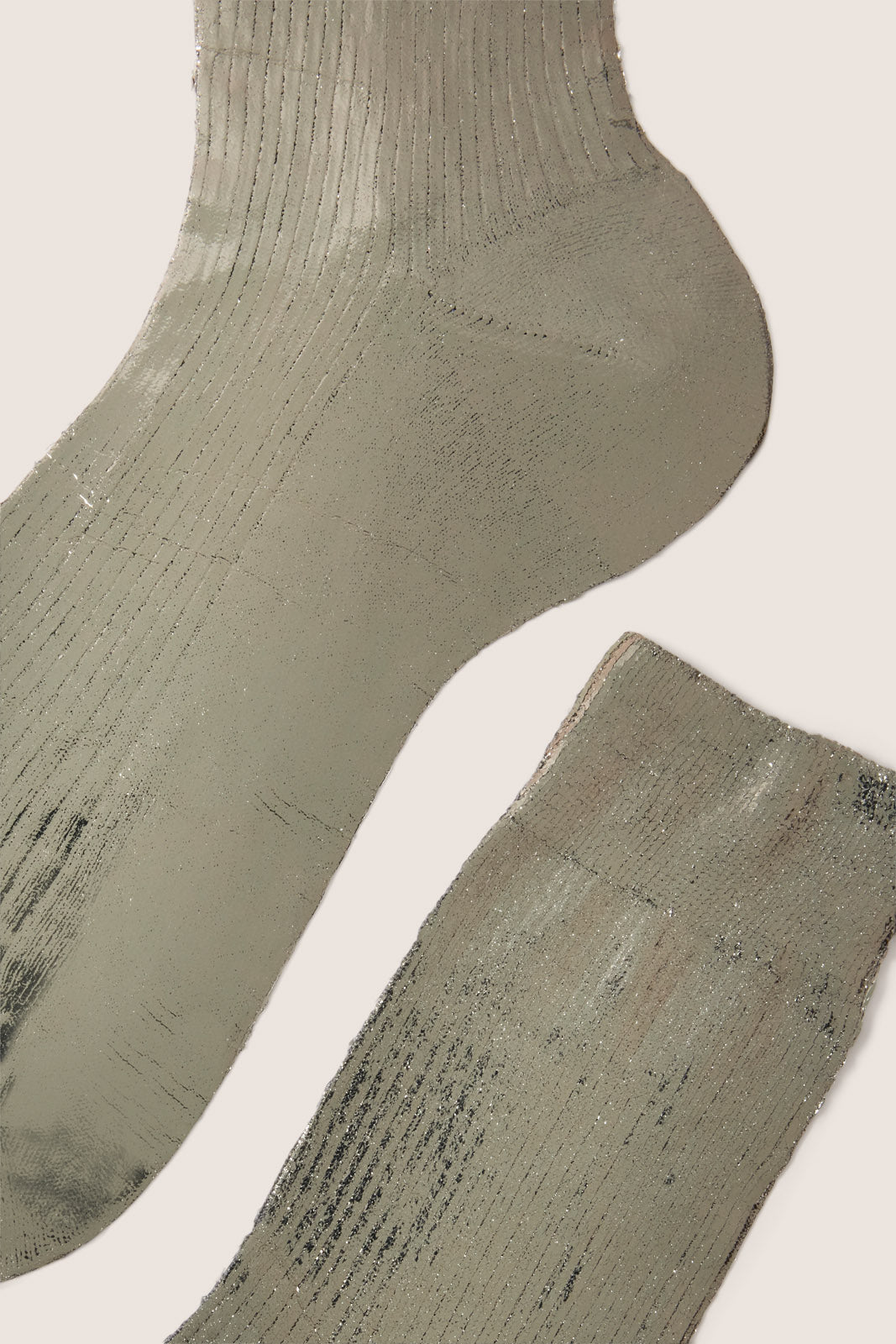 Ribbed Laminated Sock