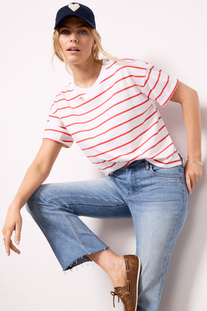 Perfect White Tee Everett Striped Tee Shirt