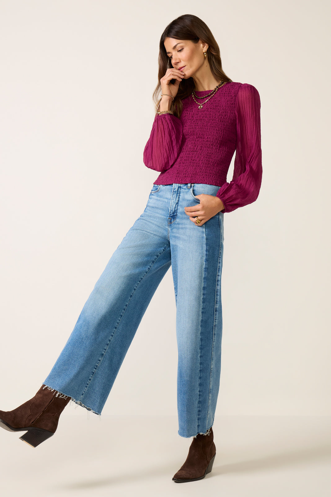 Kendall Smocked Blouse