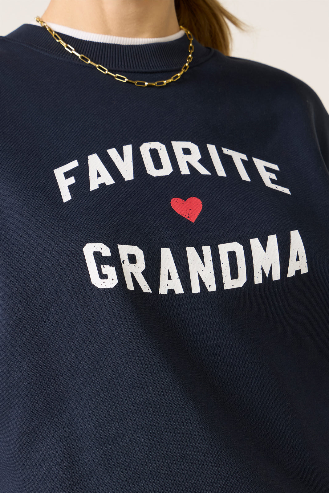 Favorite Grandma Heart Logo Sweatshirt