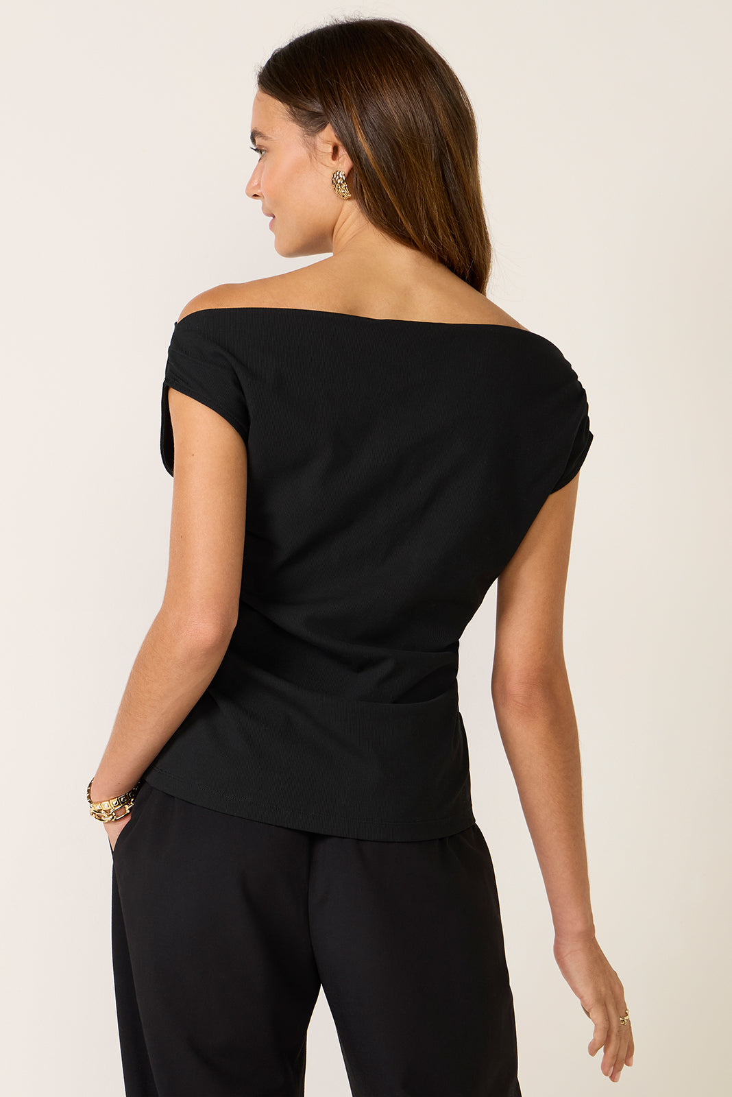 Off The Shoulder Ruched Top