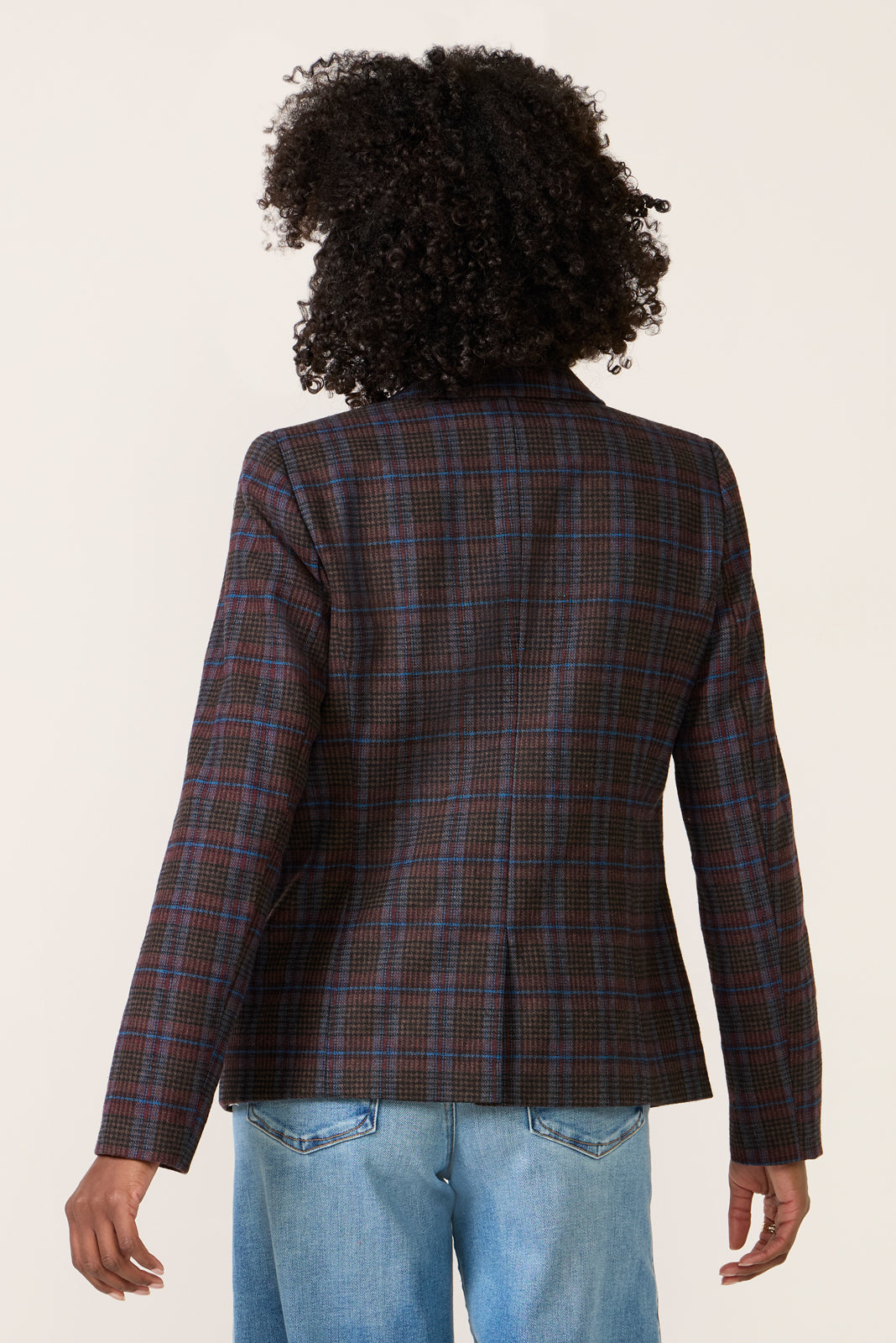 Jackie Plaid Blazer