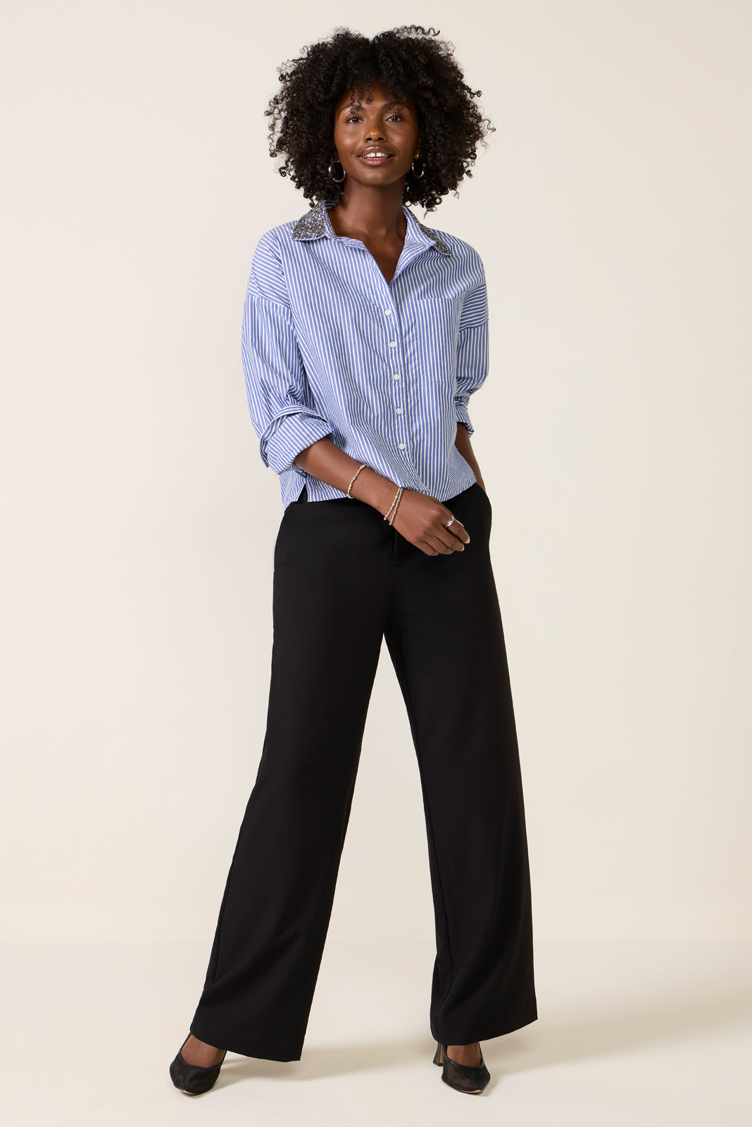 Natalie Embellished Party Shirt