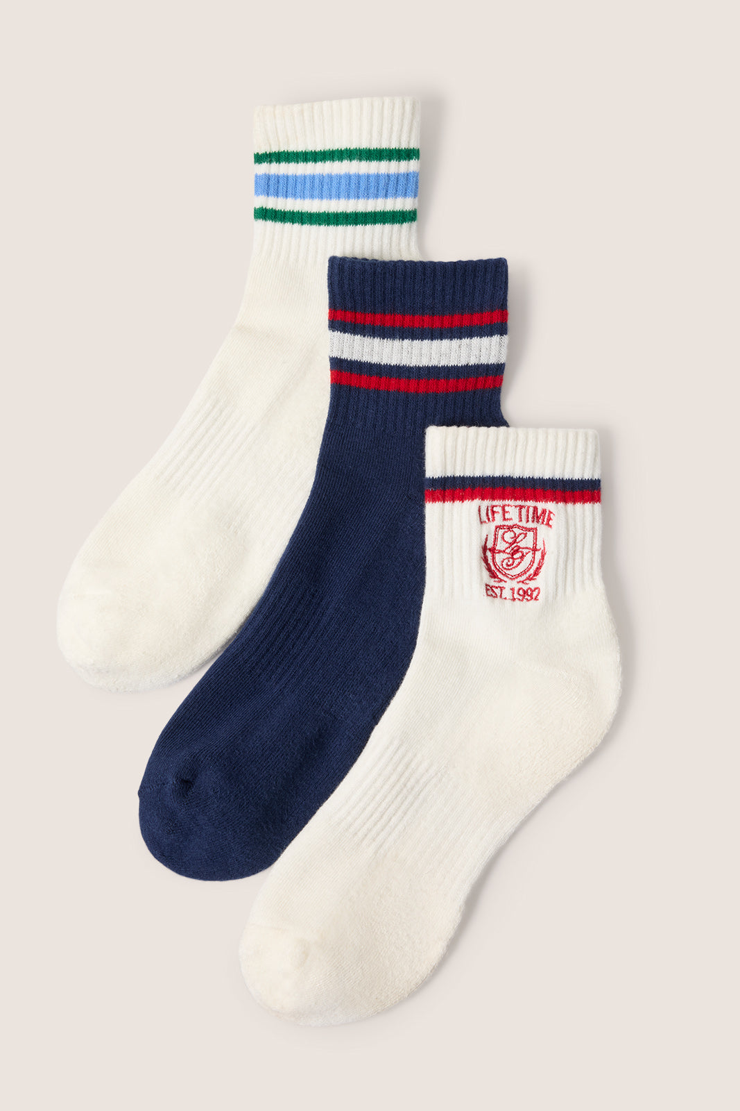 Lifetime Quarter Sock 3 Pack