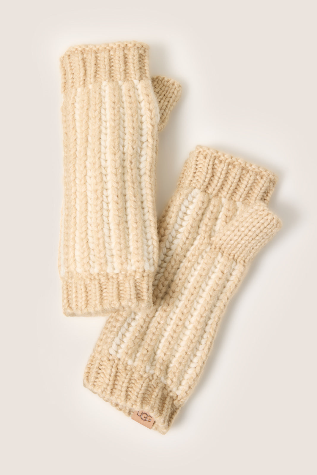 Chunky Plaited Fingerless Gloves