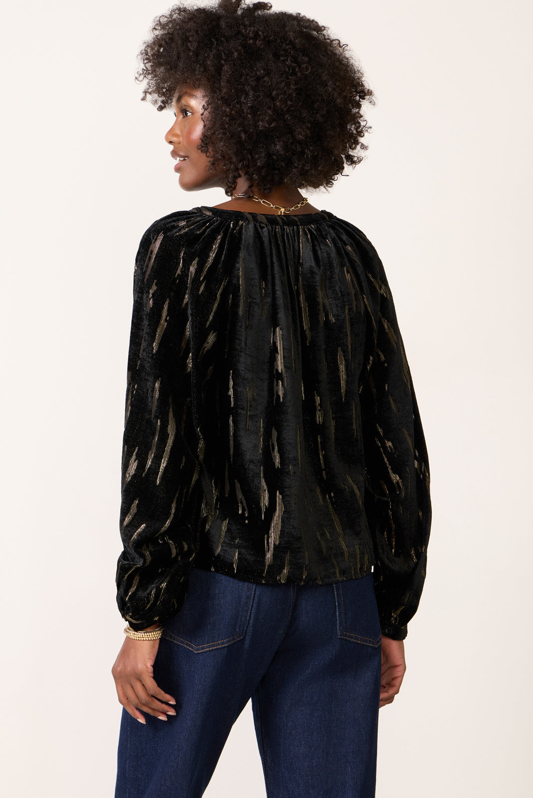 Lucy Velvet Burnout Blouse