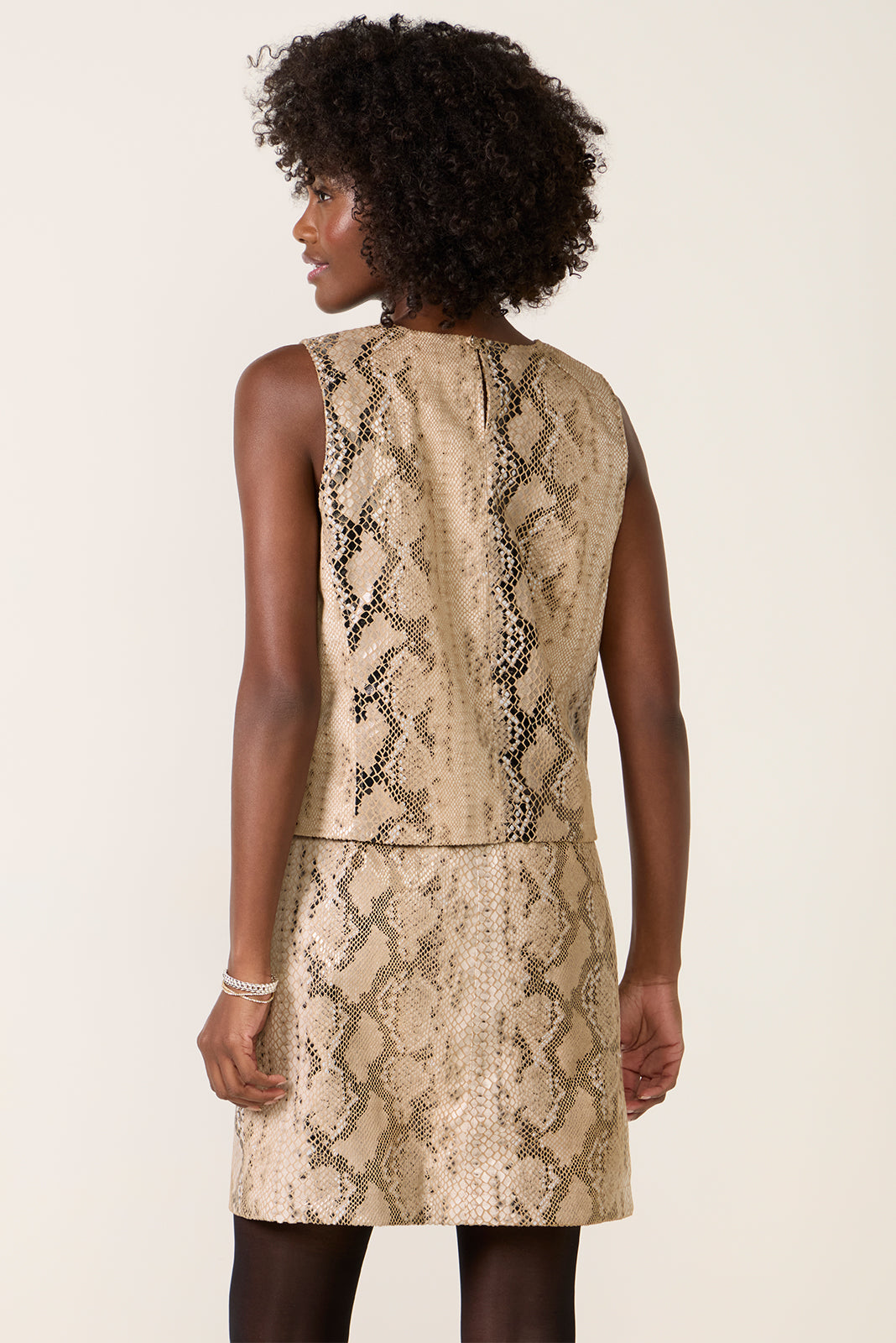 Forez Faux Leather Top