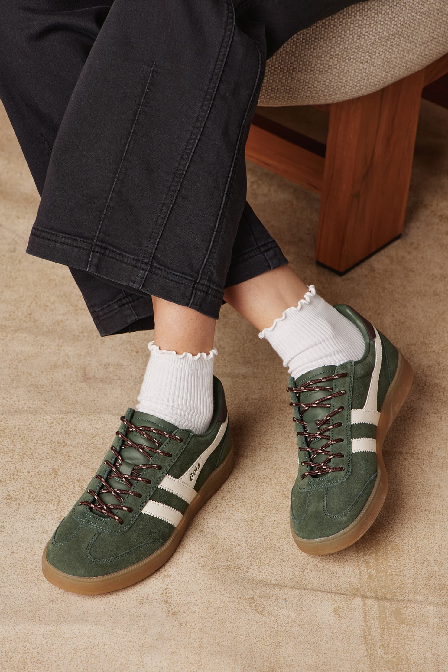 Ribbed Ruffle Quarter Sock