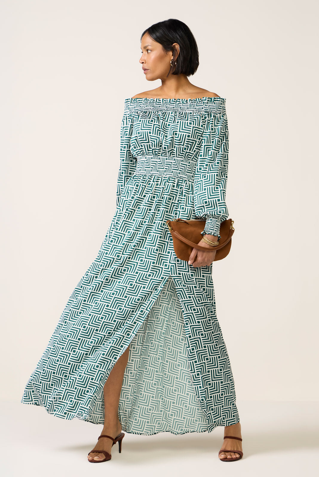 Hailey Off the Shoulder Maxi Dress