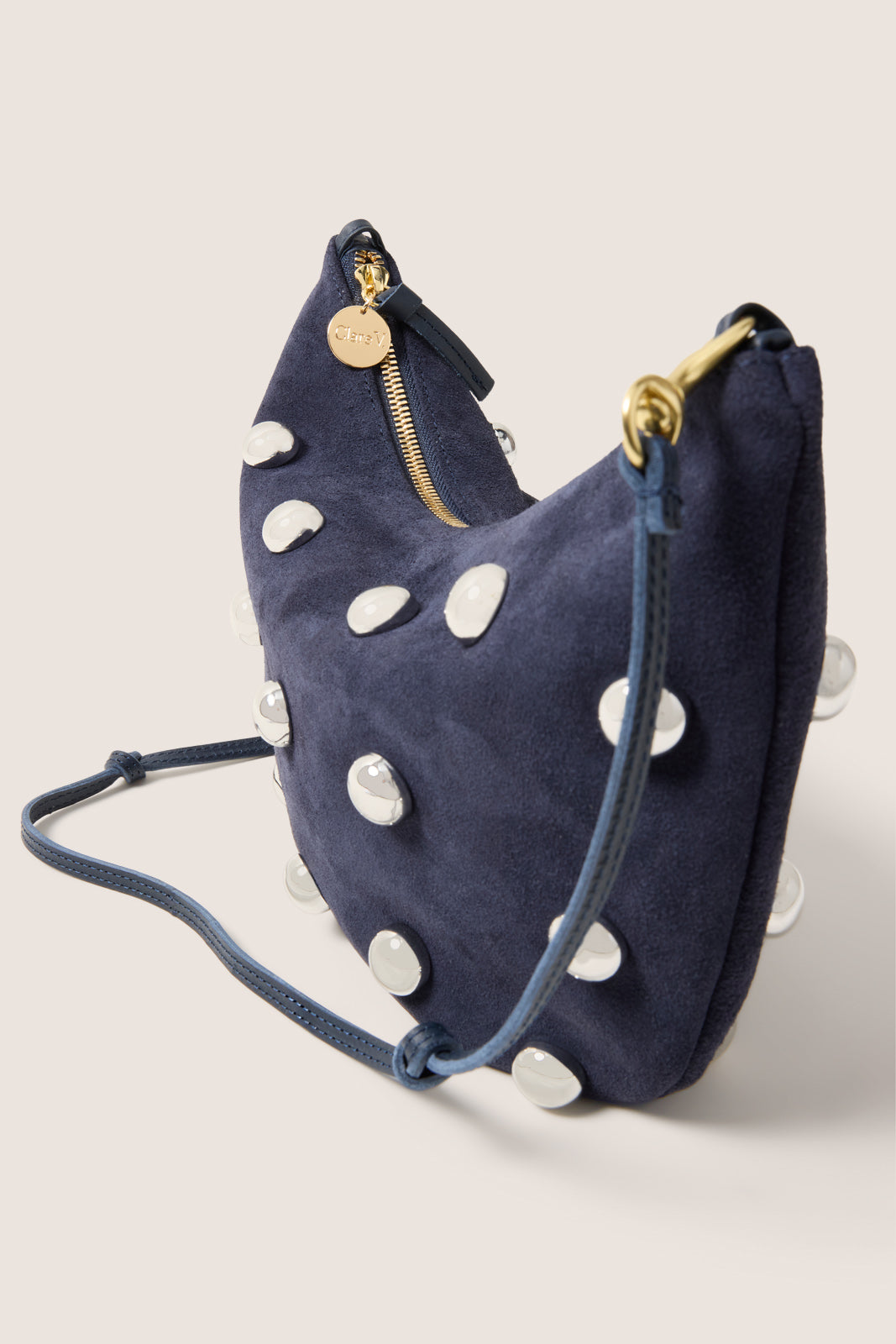 新品未使用 CLANE MOON SUEDE STUDS BAG Studded Lune