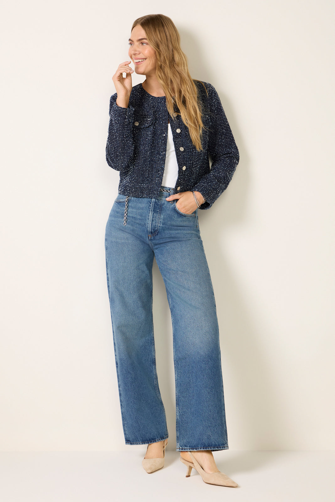 Ren 32` Wide Leg Jean