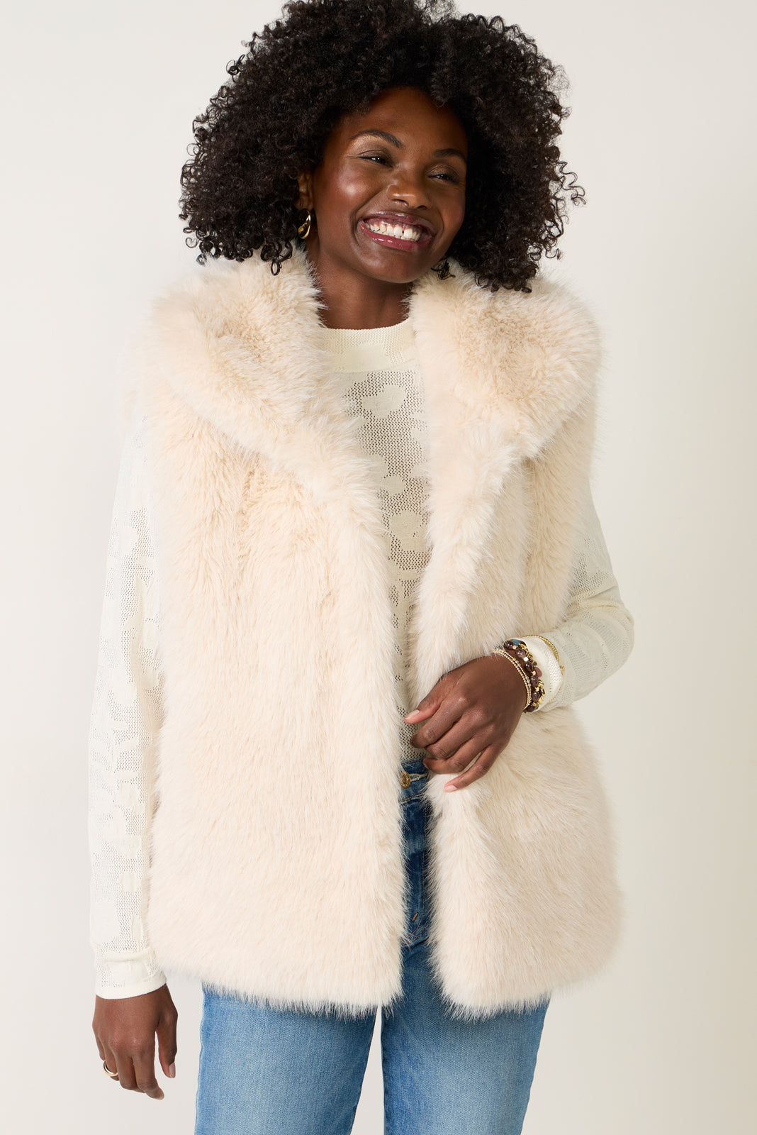 Deuxieme Classe アーポワンウテセFAKE FUR VEST Deuxieme Classe（ドゥーズィエムクラス）の「【A POINT ETC