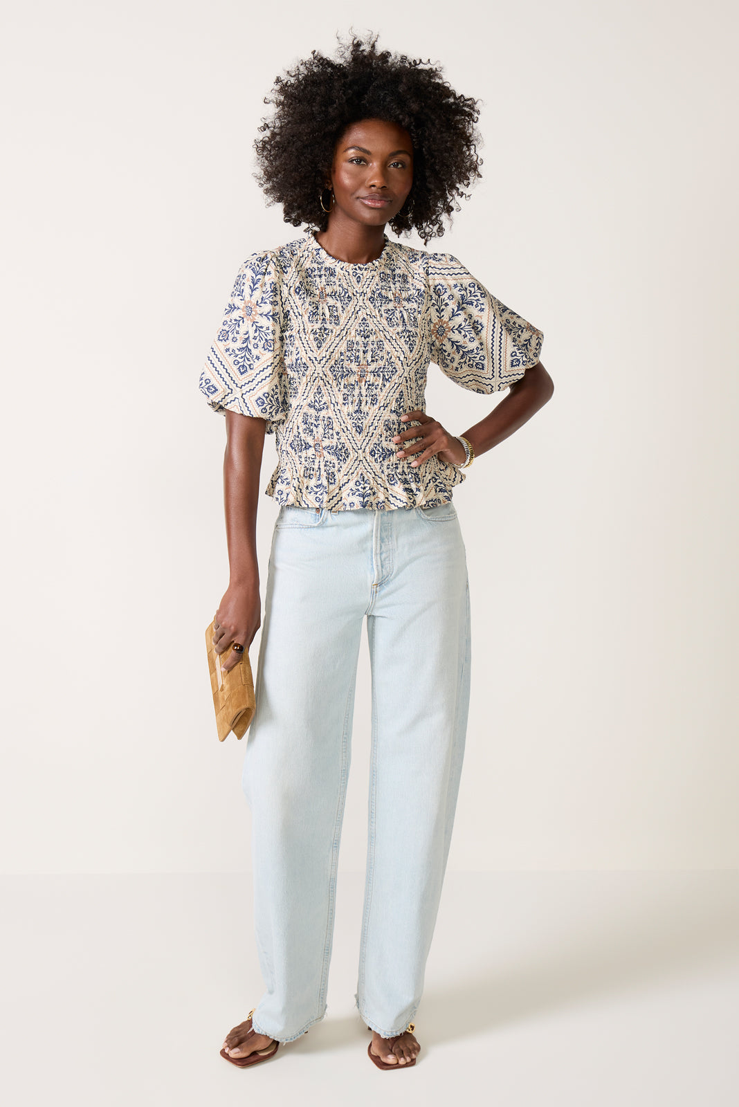 Mina Smocked Blouse