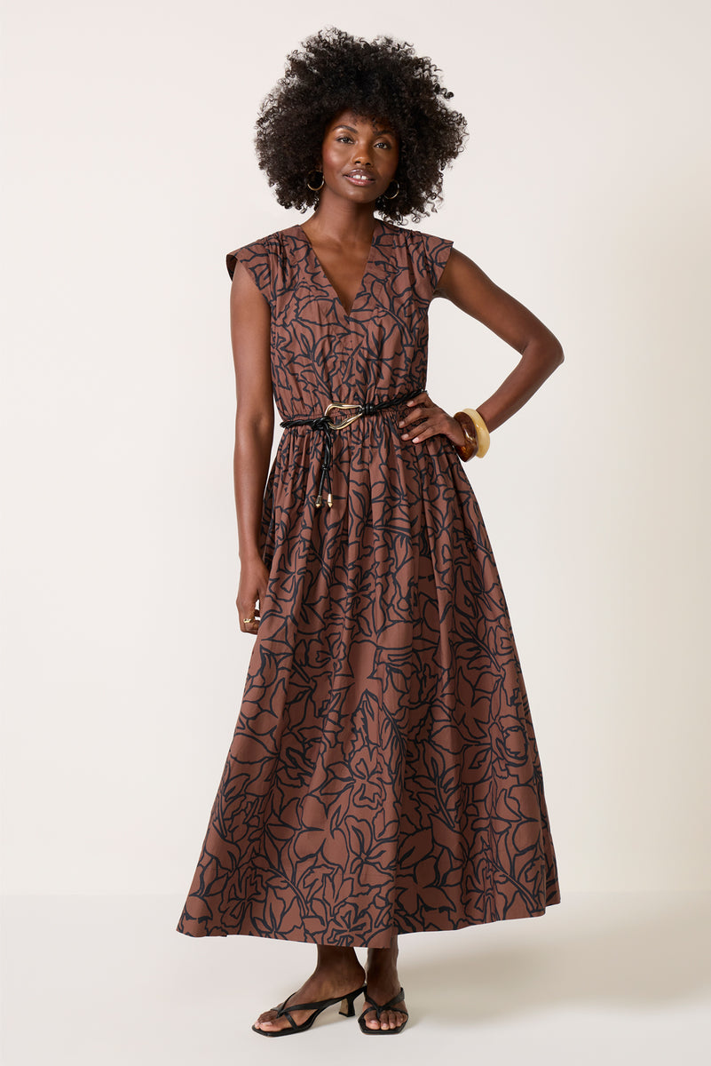 en saison reese maxi dress Z SUPPLY Women's Poplin Dress, Size XS, Brown, Cotton Care Polyester 96% Spandex Strapless Light Blue Homecoming Perfect Pockets Color:Spearmint