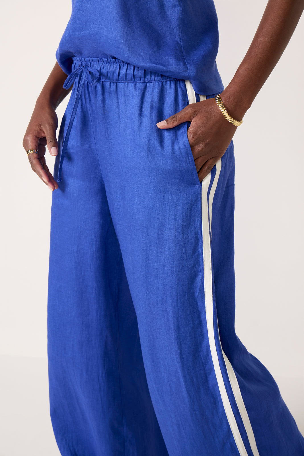 Leah Linen Track Pant