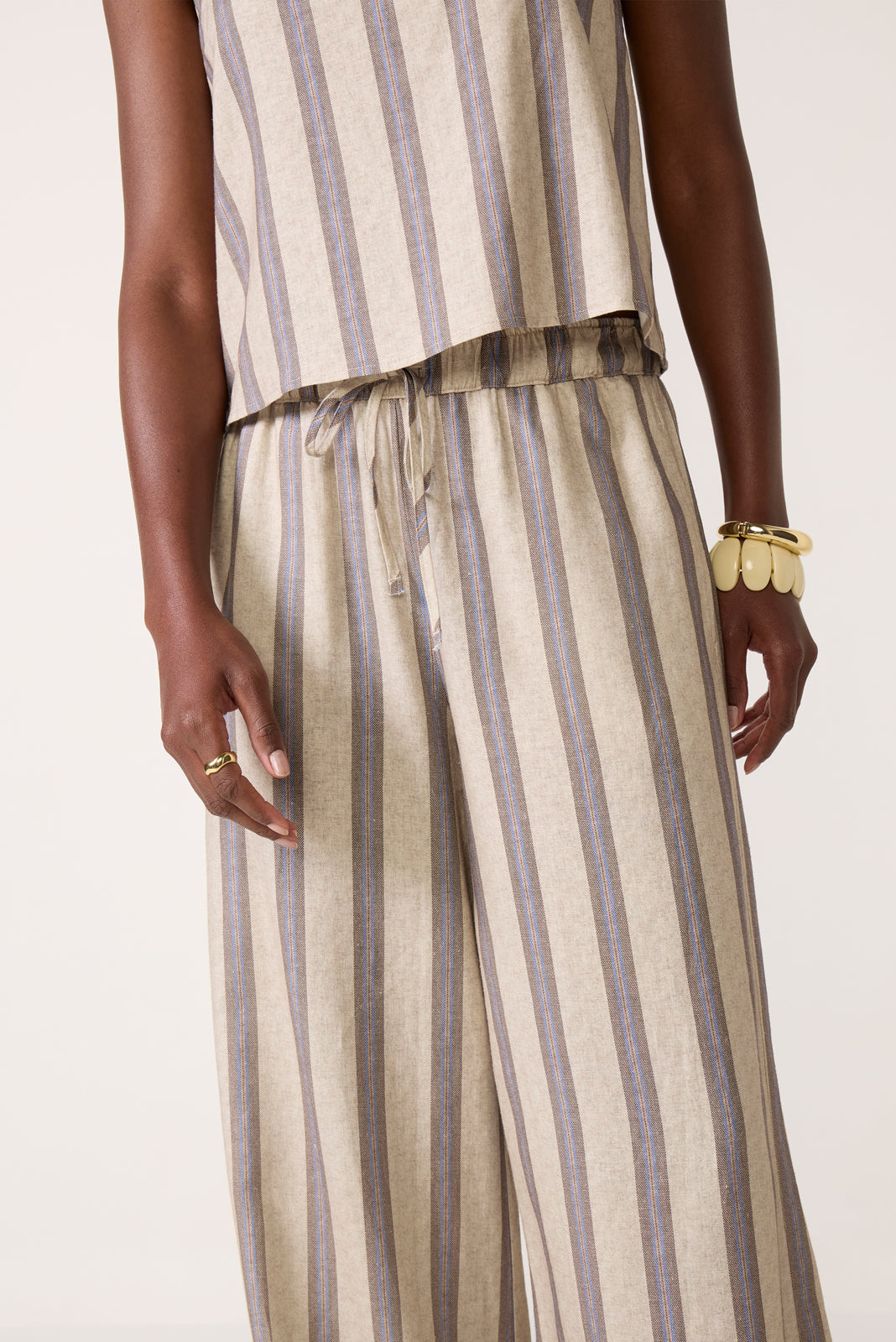 Leah Linen Stripe Pant