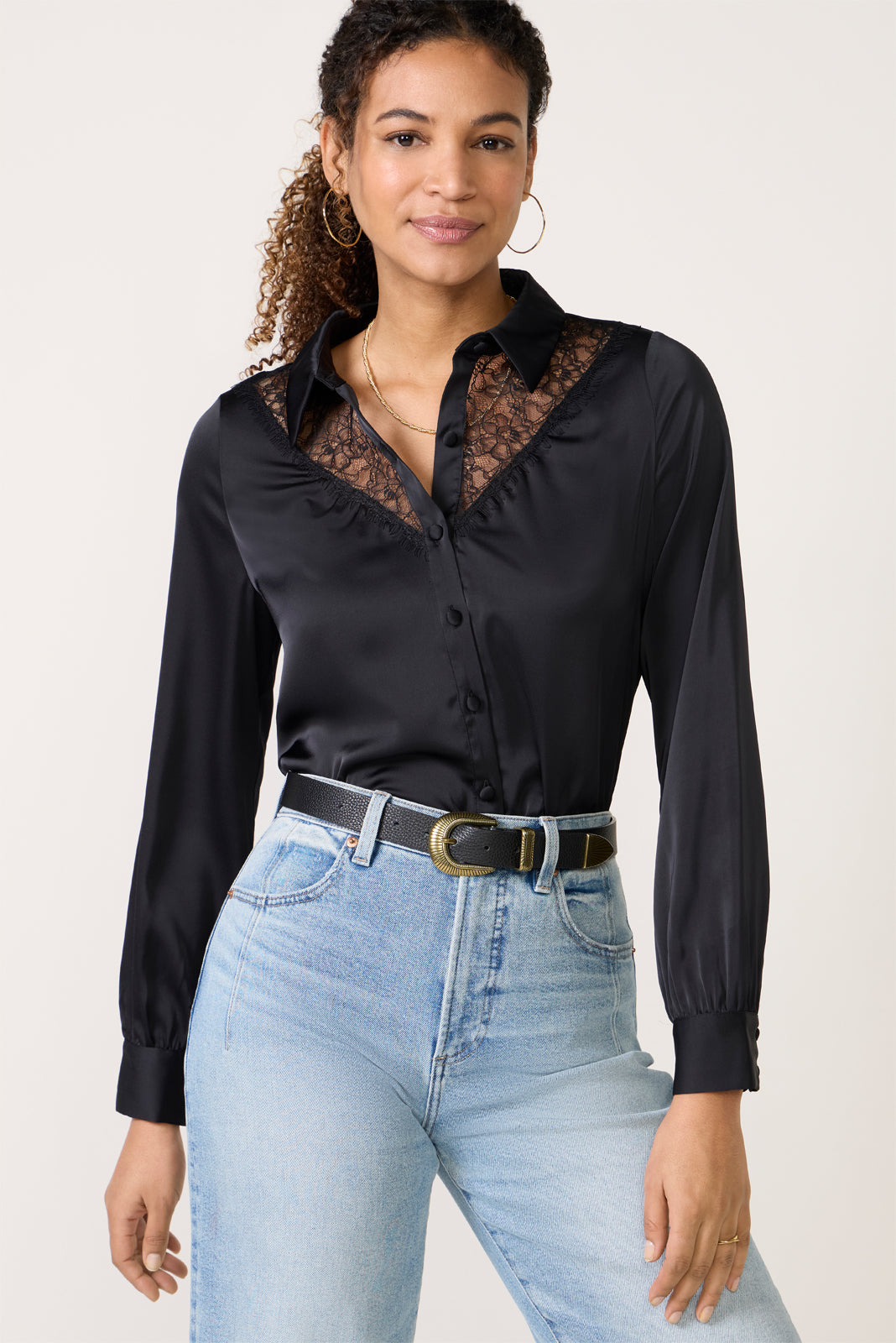 Bella Lace Trim Shirt