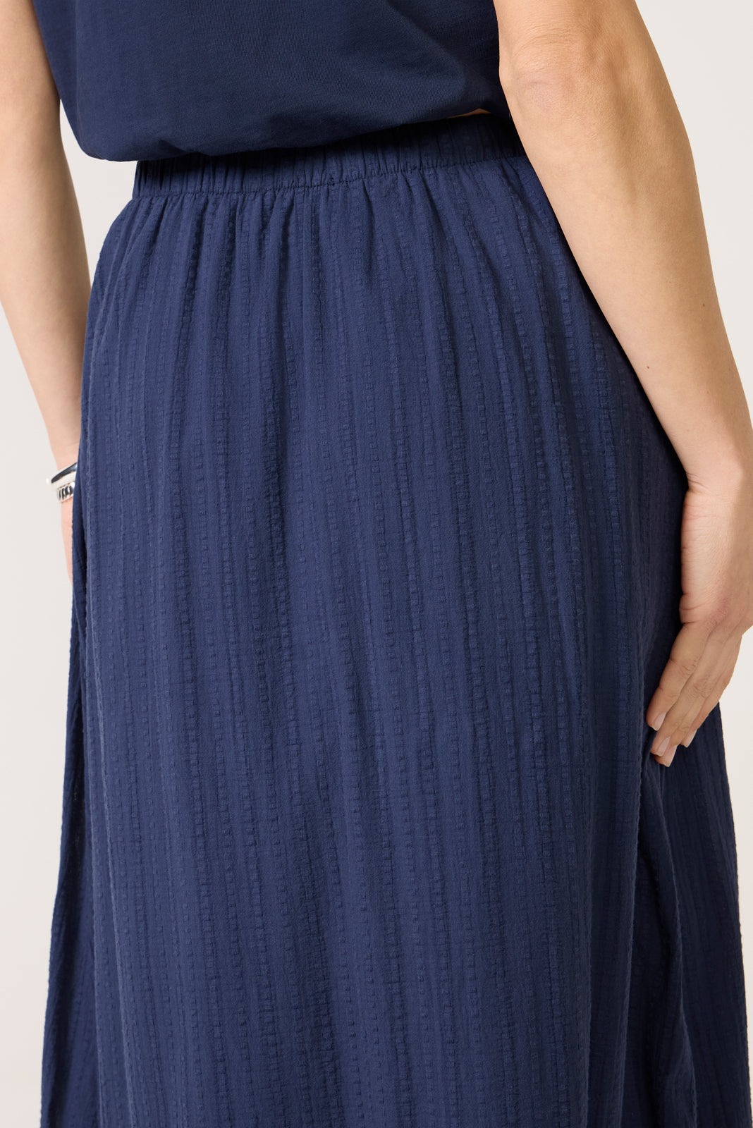 Shadow Stripe Maxi Skirt
