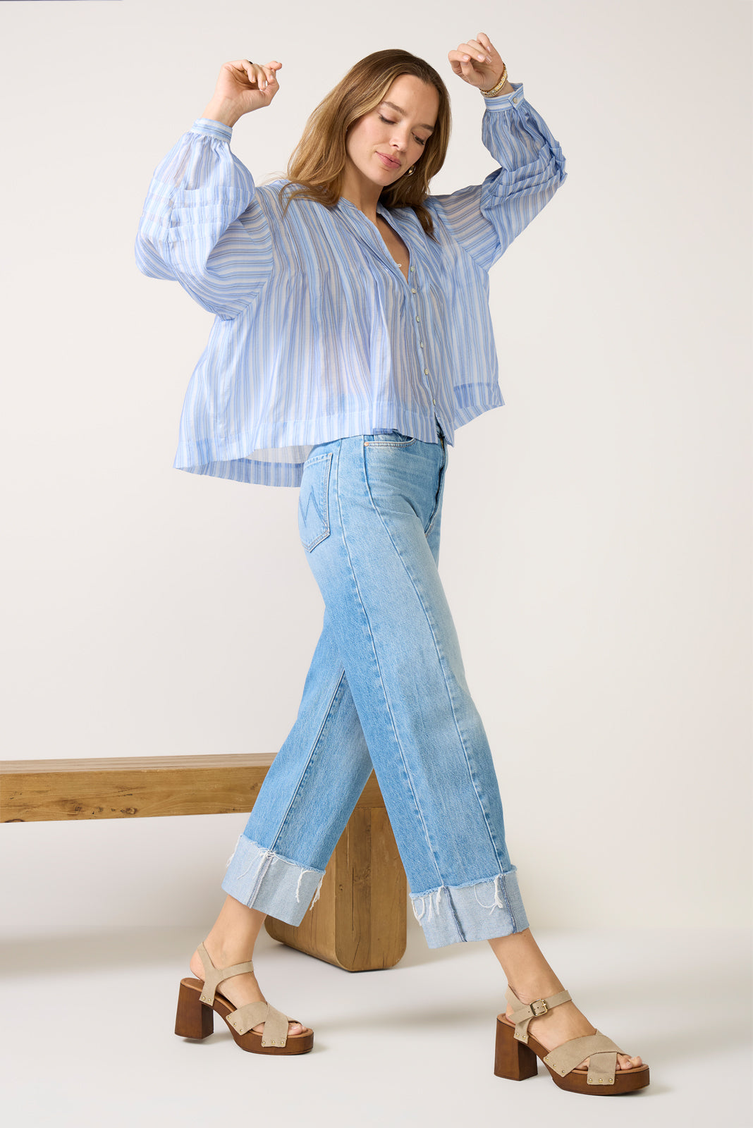 The Half-Pipe Ankle Cuff Fray Boyfriend Jean