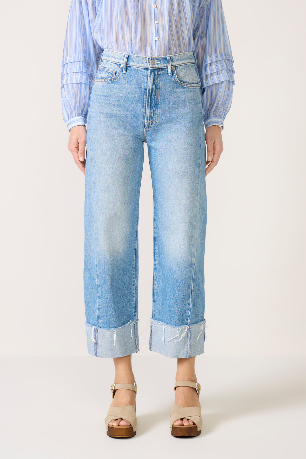 The Half-Pipe Ankle Cuff Fray Boyfriend Jean