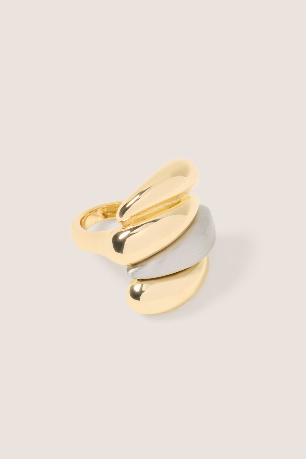 Lea TwoTone Statement Ring