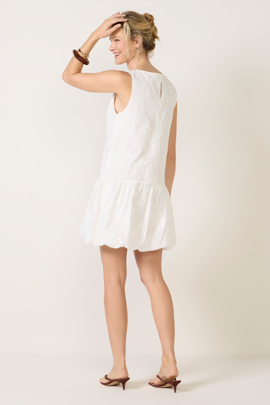 Garden Eyelet Bubble Dress