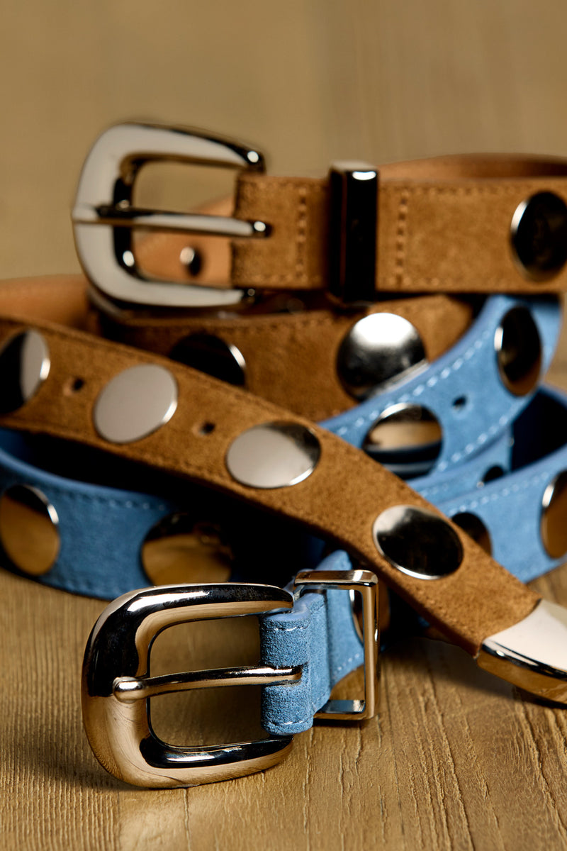 Brett Studded Suede Belt display picture 3