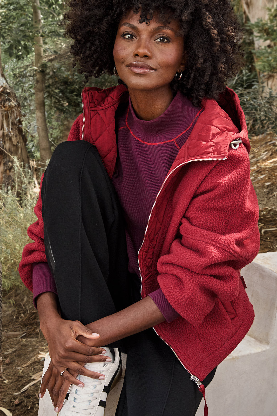 極美品　2023 Verve Mock Neck Shirts モックネック Laney Mock Neck Thermal Top