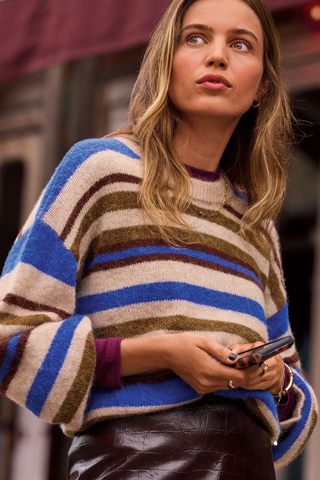 Maddy Multi Stripe Wool Pullover