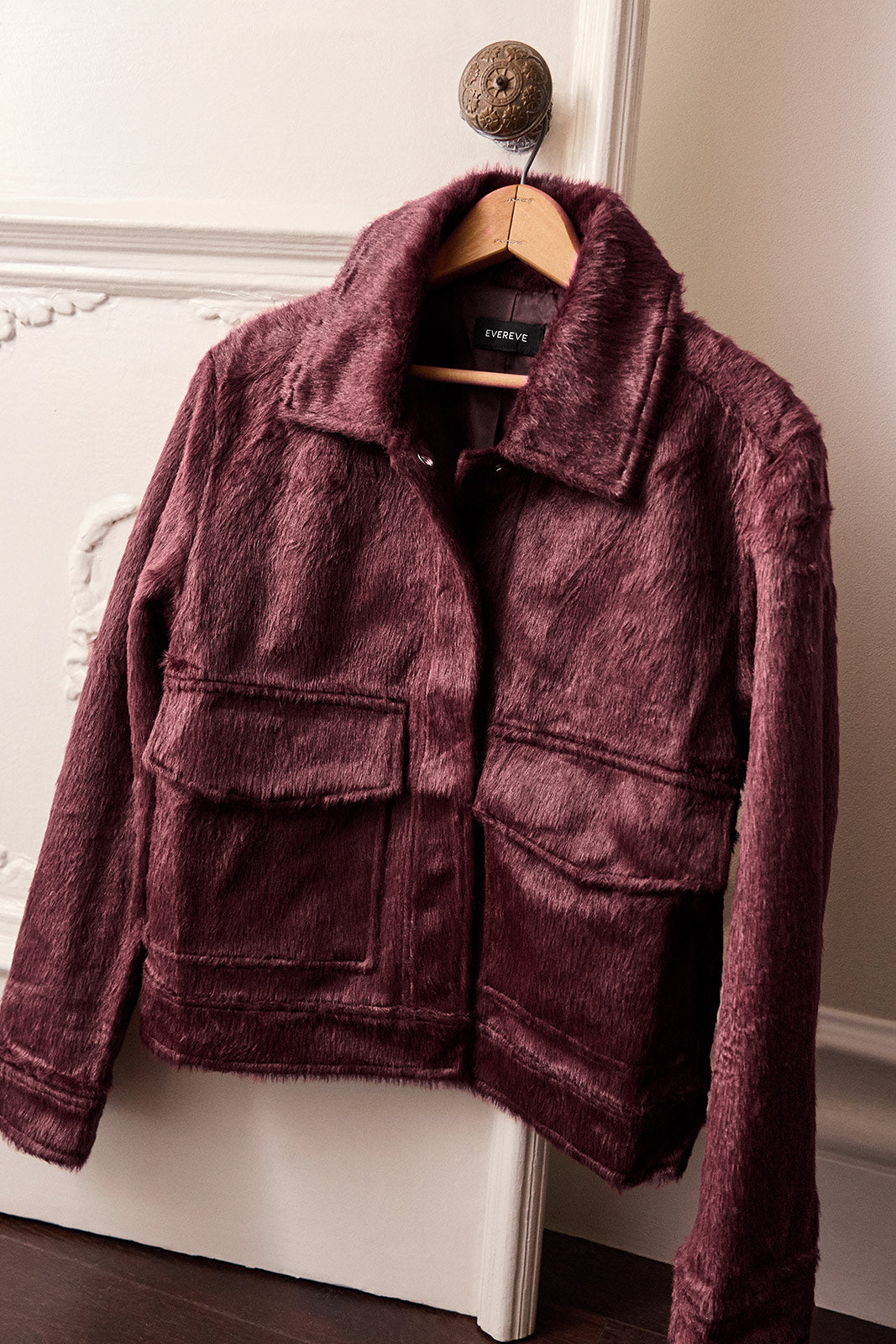Maggie Faux Pony Hair Jacket