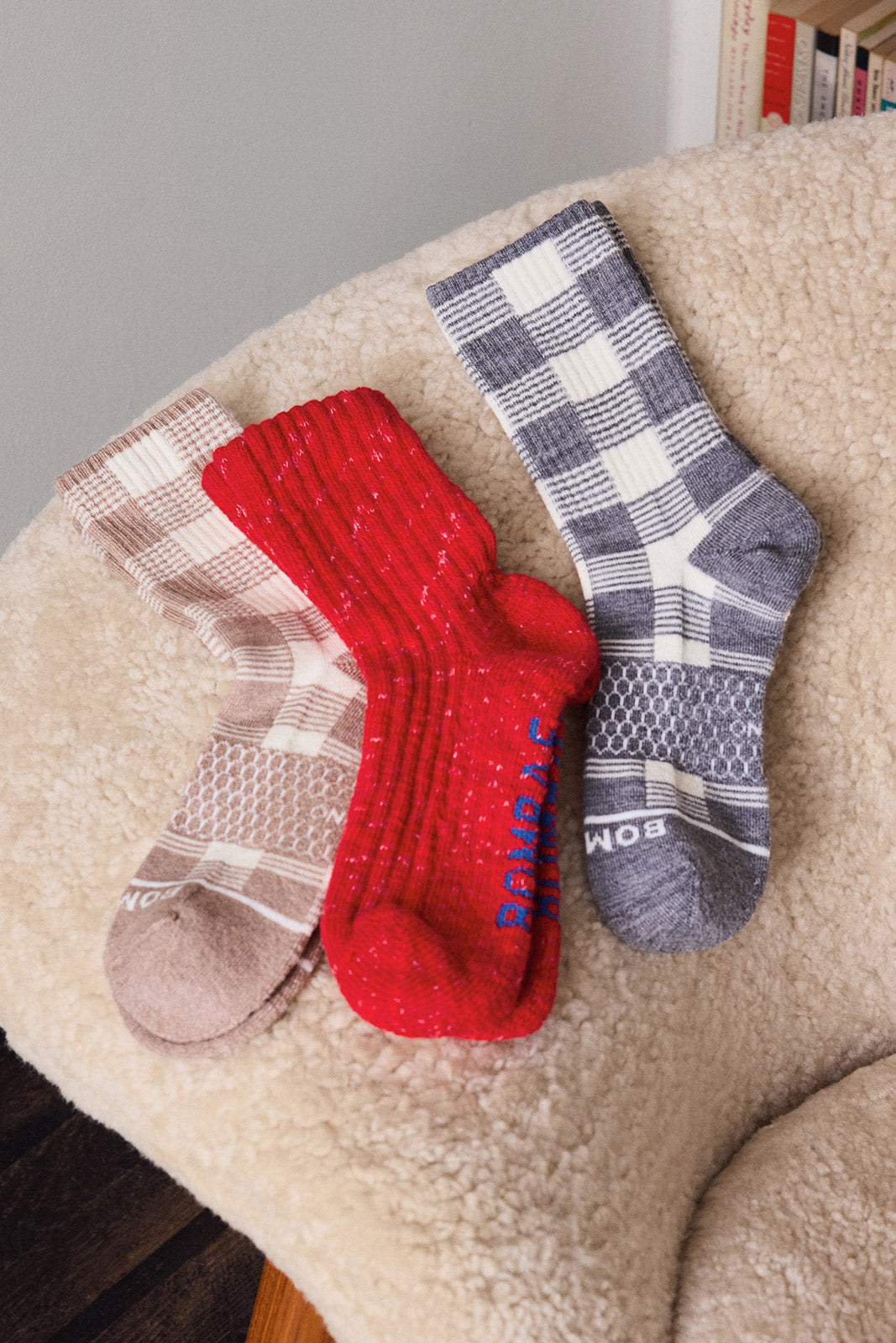 Heather Merino Blend Gingham Half Calf