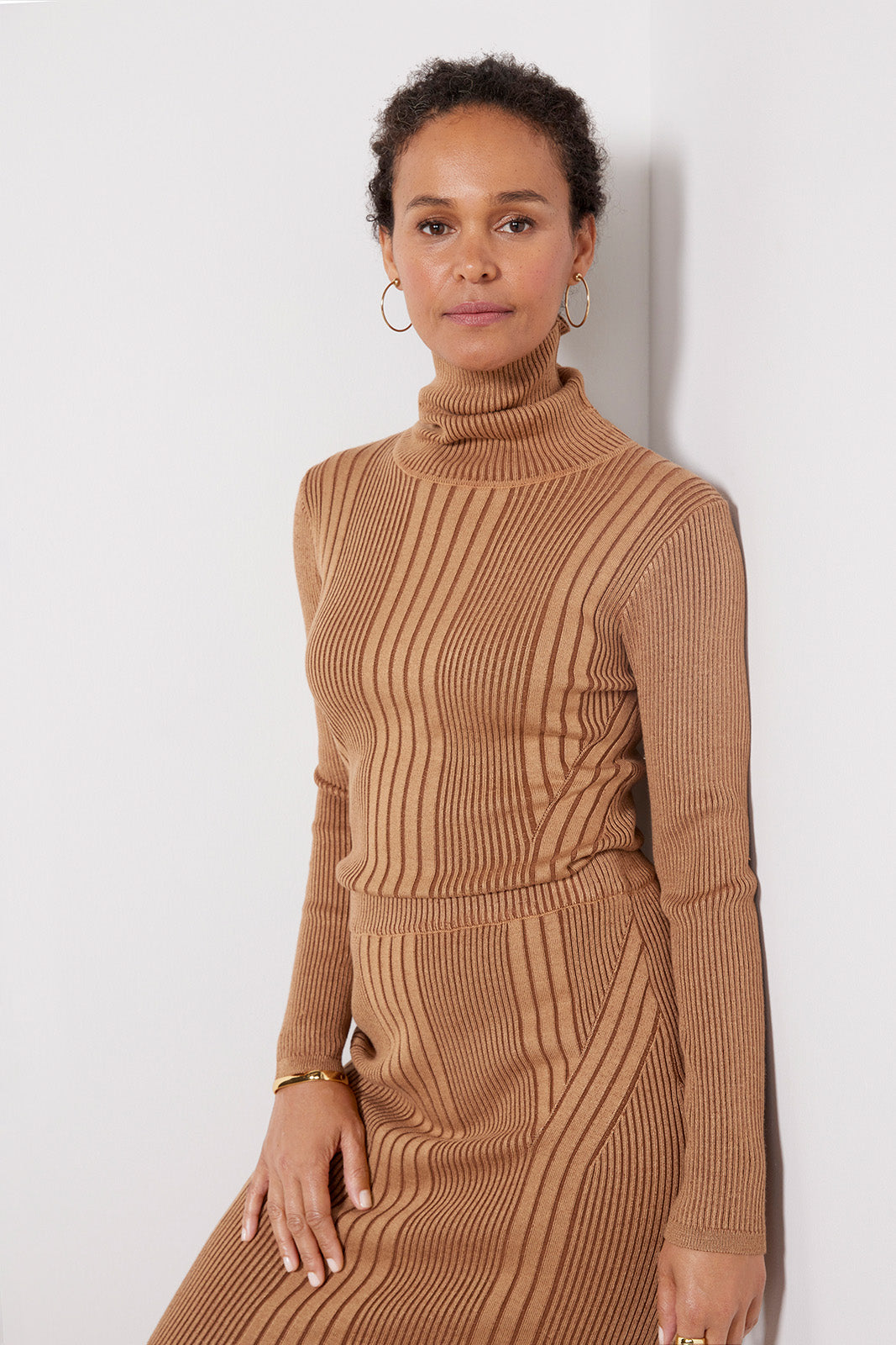 Plated Turtleneck