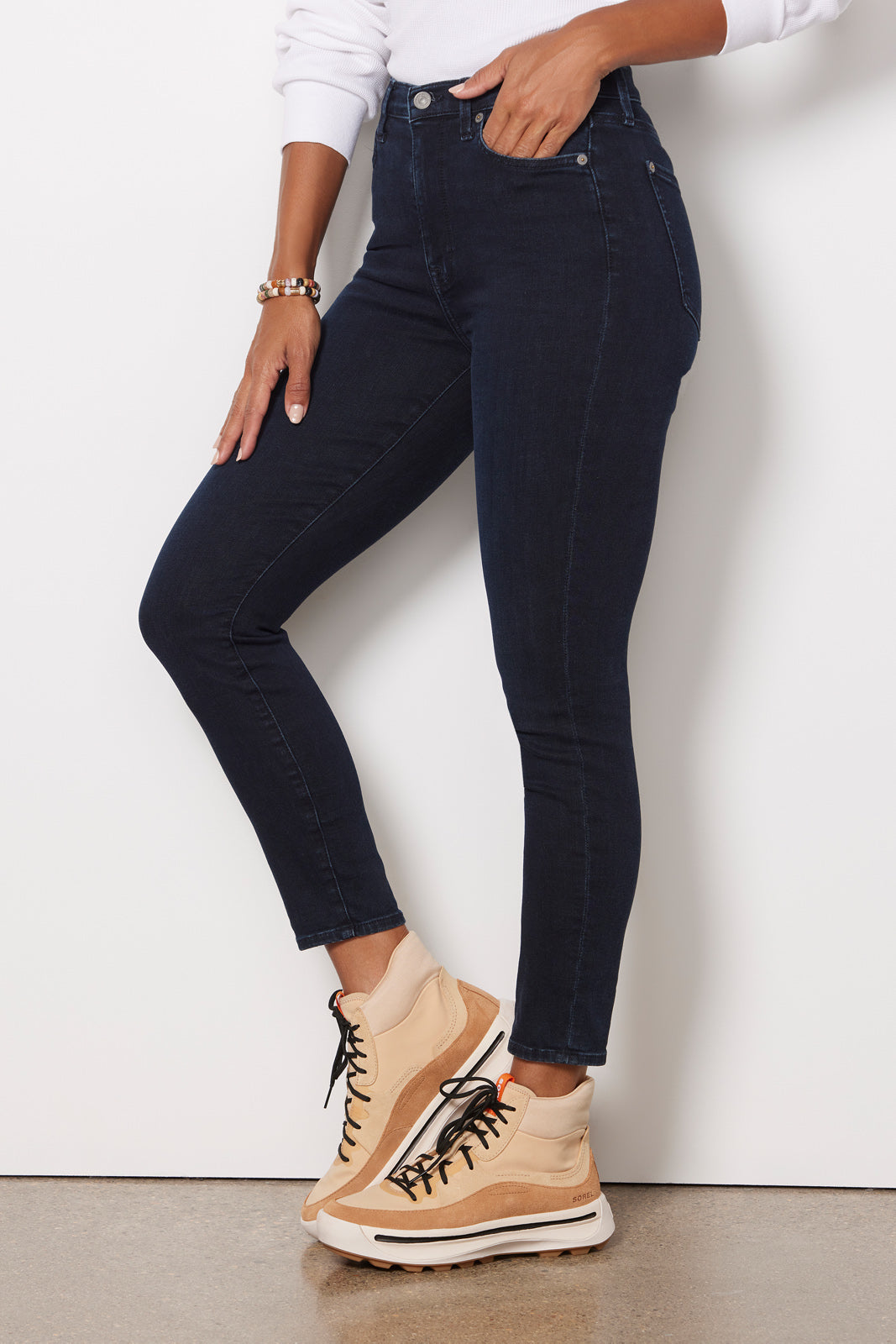 High Waist Ankle Skinny