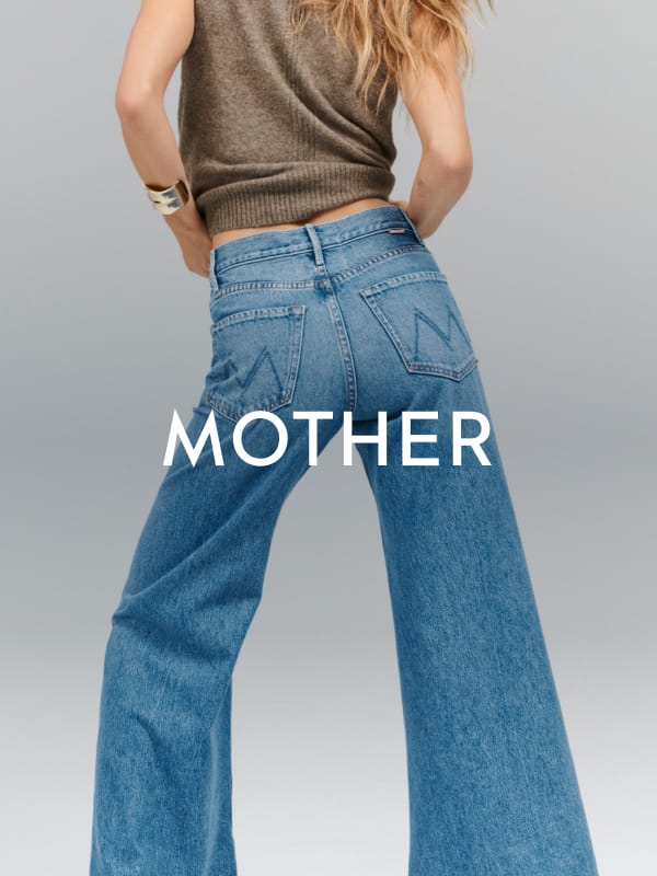 Woman wearing Mother brand jeans