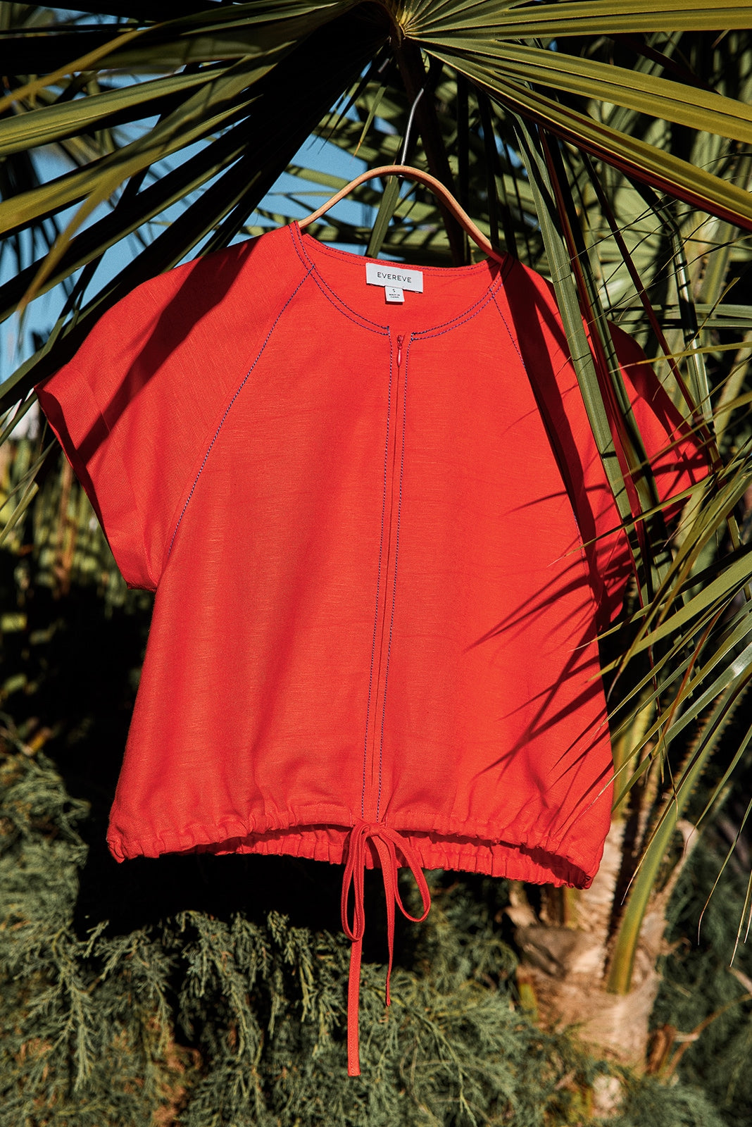 Jill Linen Zip Up Top