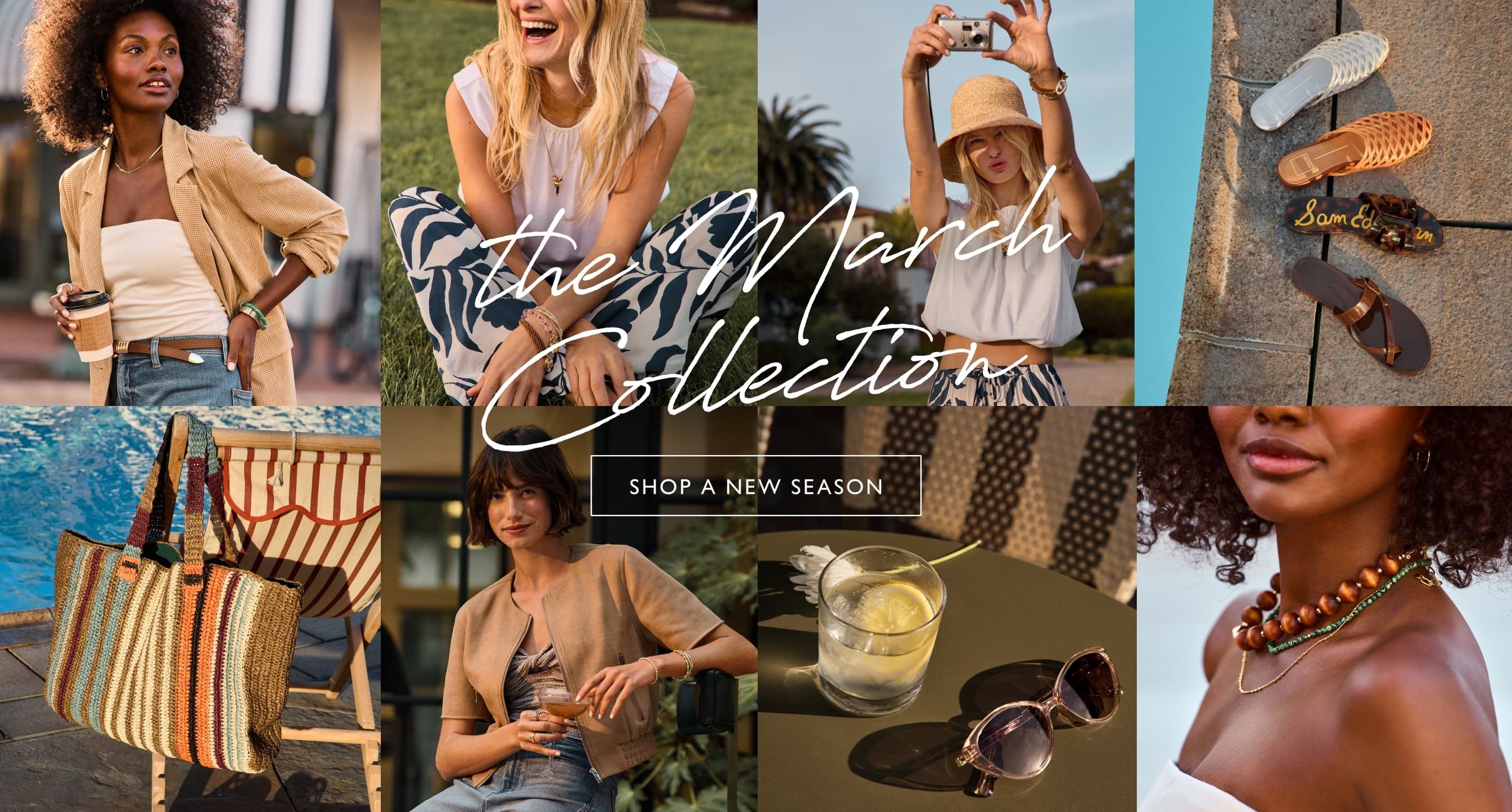 Image of several women wearing looks from the EVEREVE March collection, Shop Now