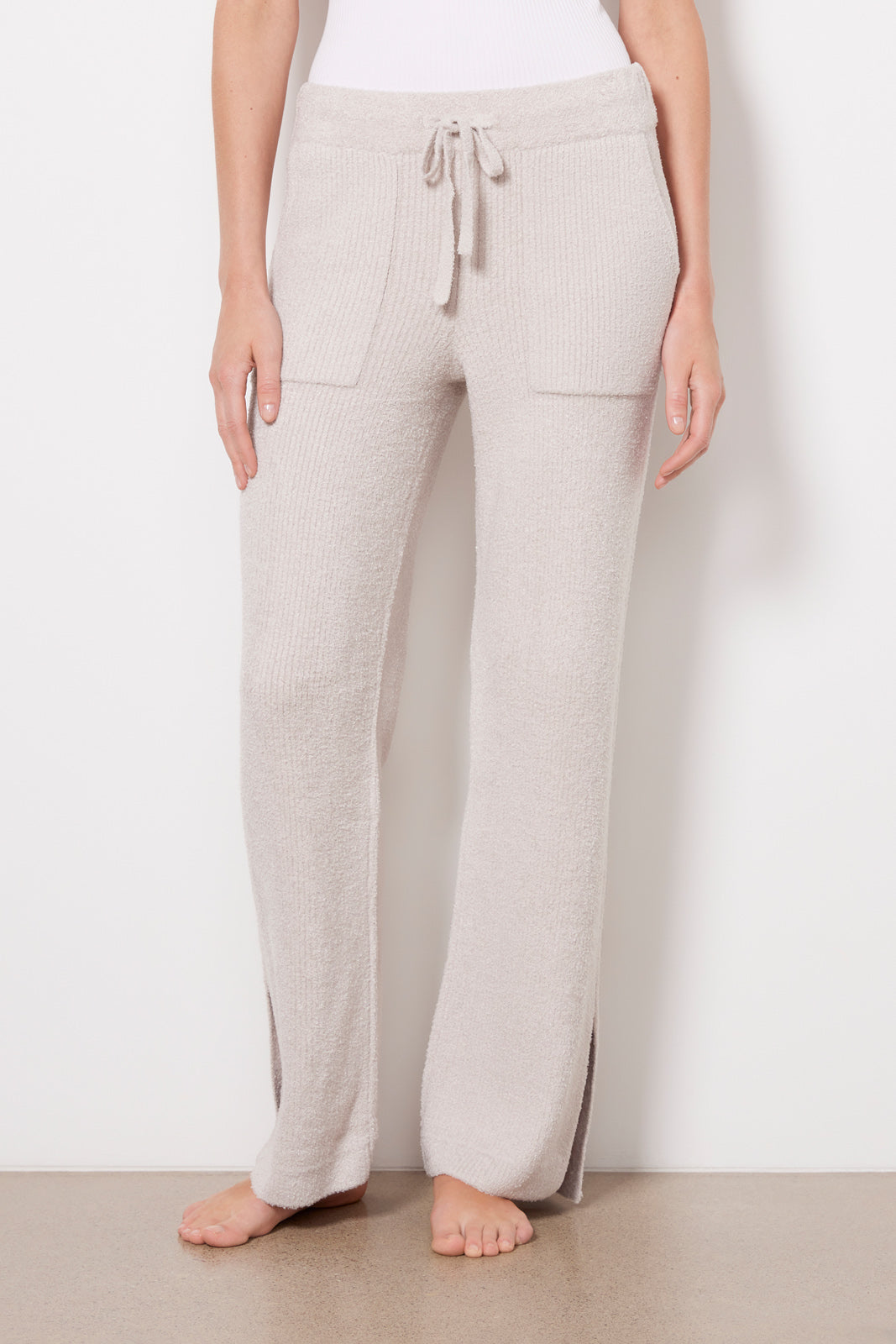 Ribbed Slit Pants