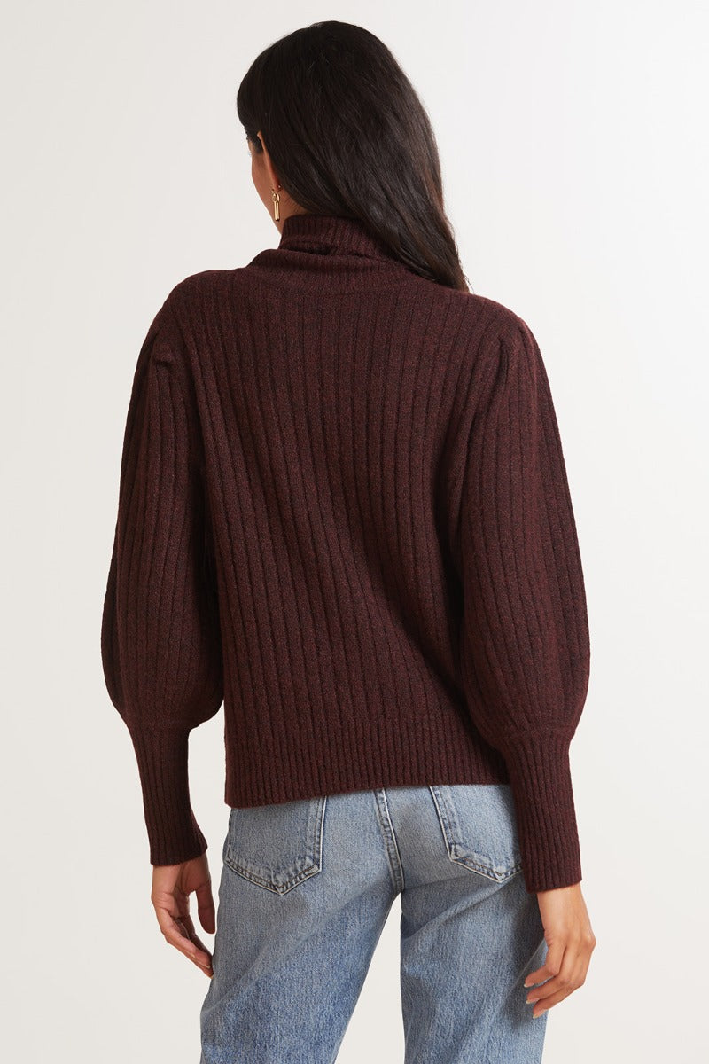 Kenzie Balloon Turtleneck Pullover
