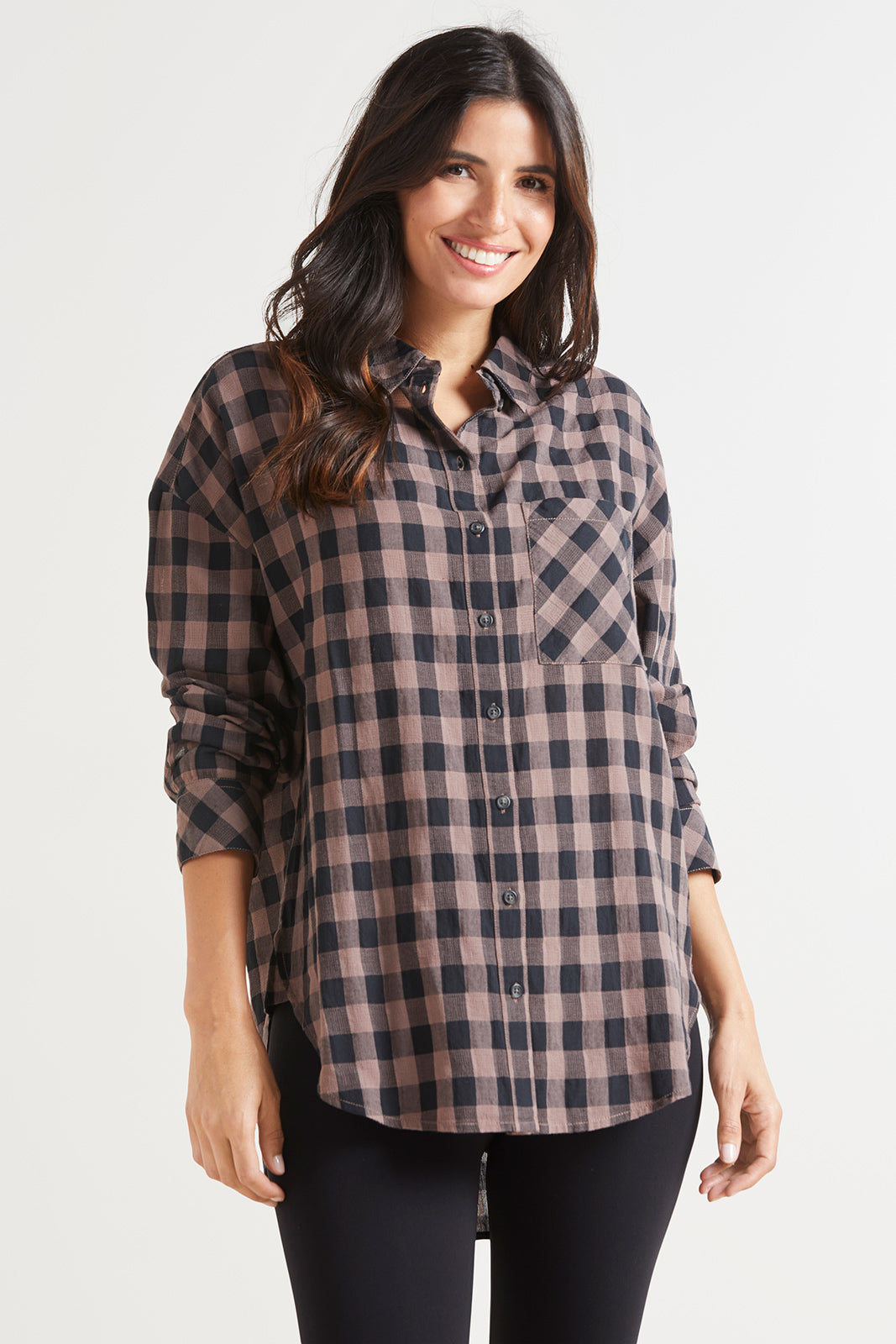 Check Boyfriend Tunic