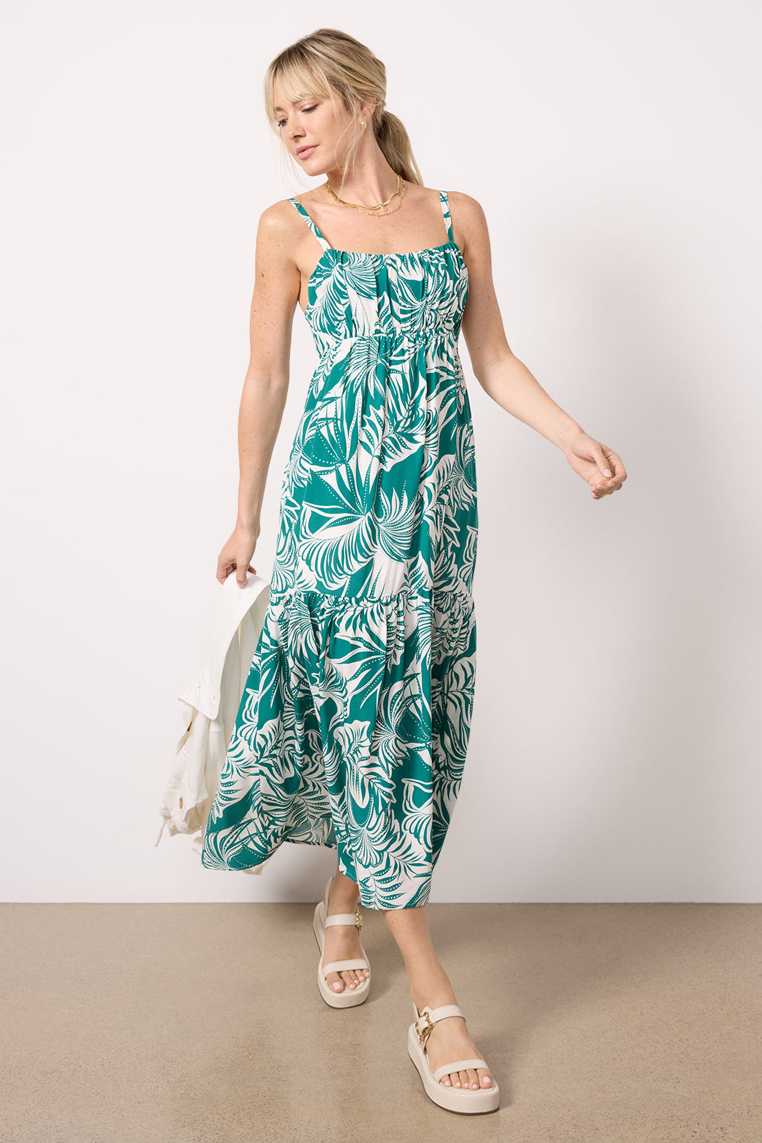 Dropped Seam Maxi Dress