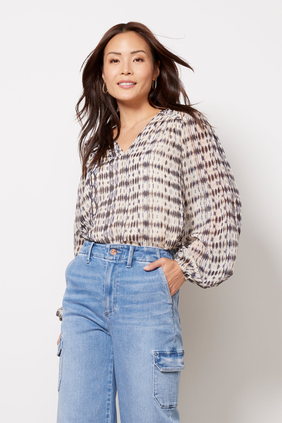 Valerie Dye Effect Blouse