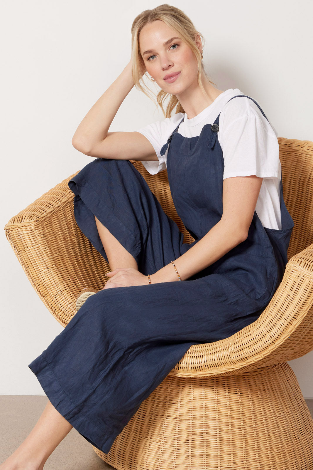 Isabel Linen Overalls