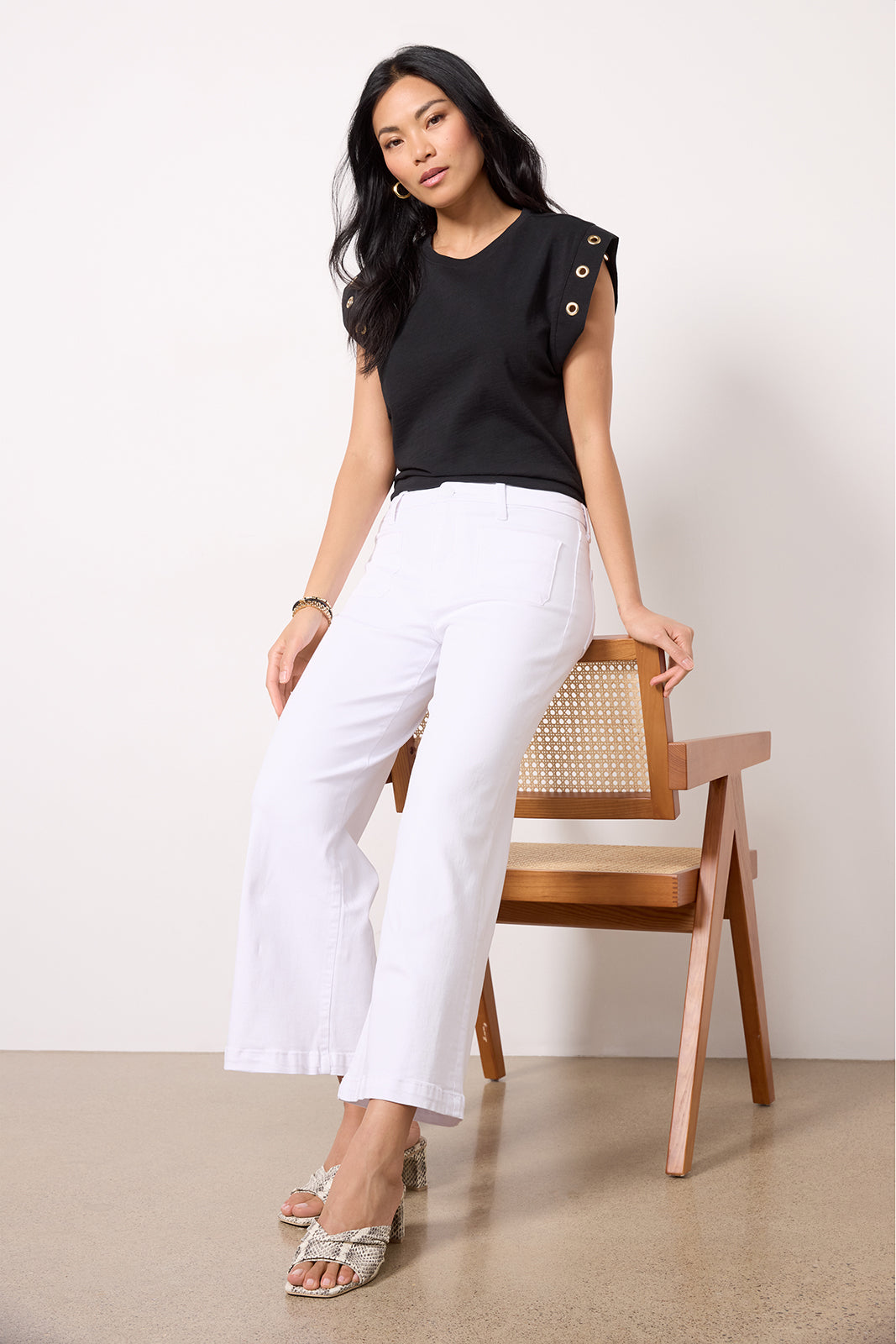 Meg Wide Leg with Patch Pocket