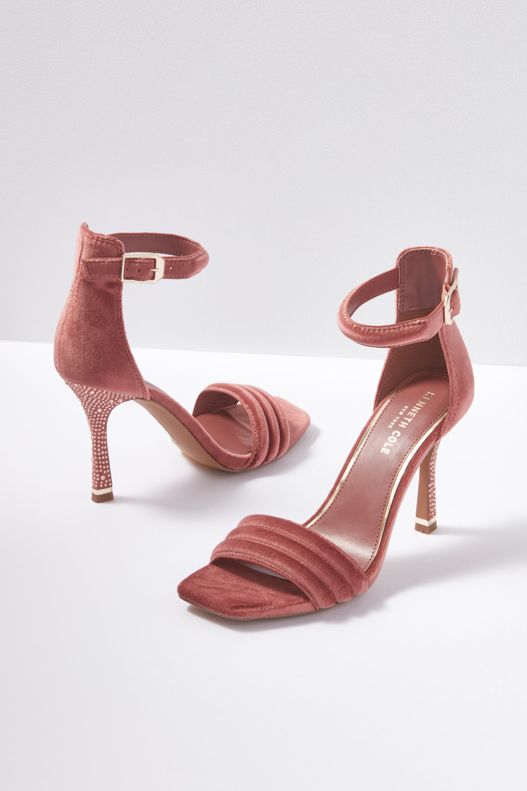 Heart Velvet Sandal