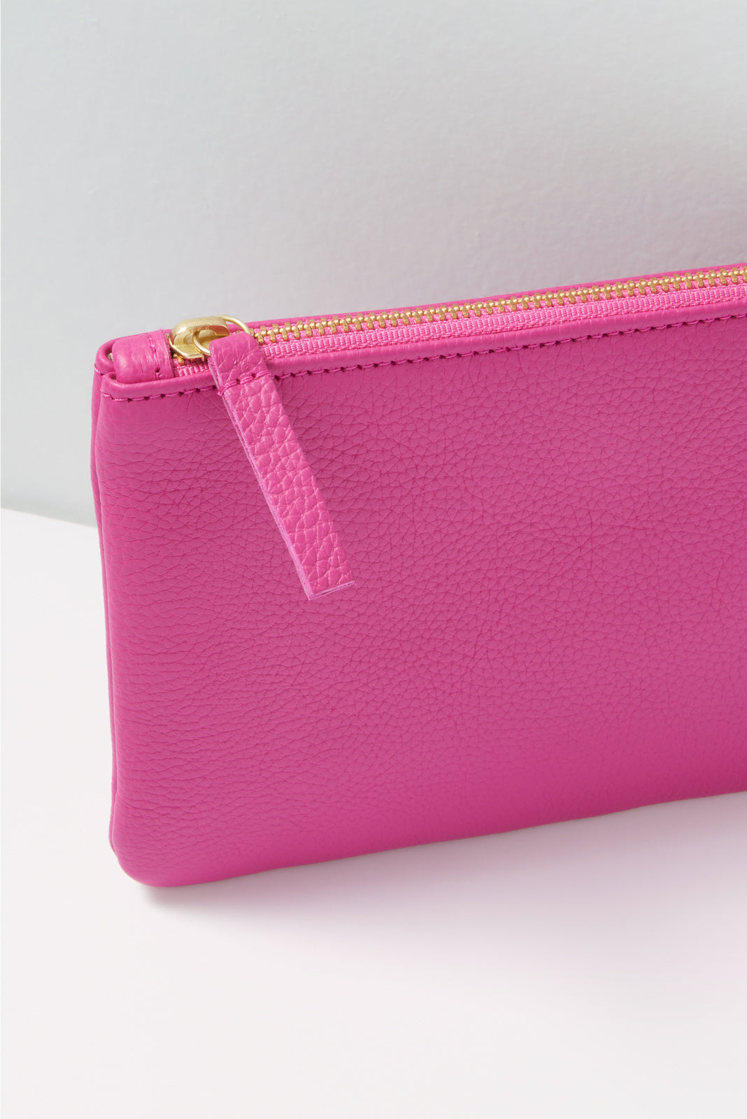 Pink Leather Pouch