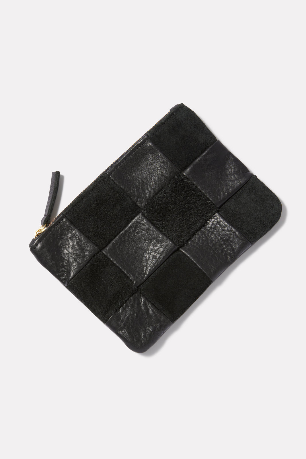 Black Check Pouch