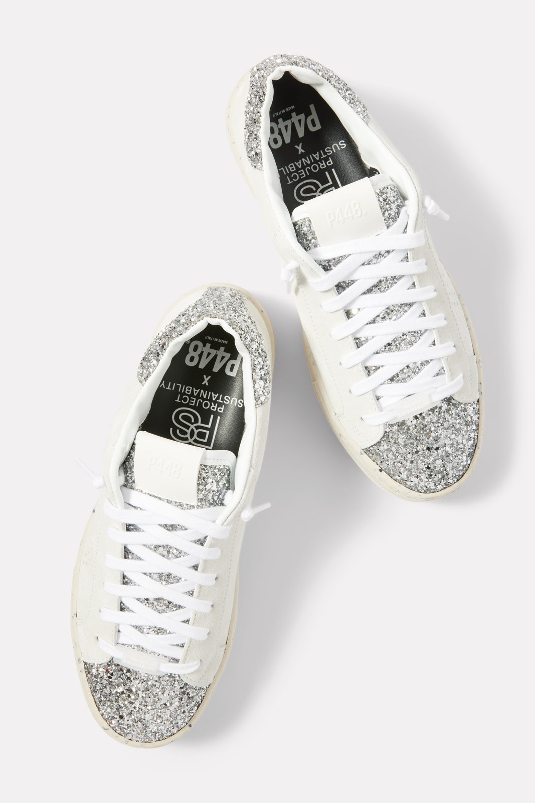 Thea White/Silver Sneaker