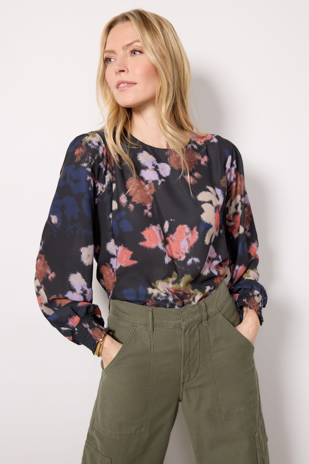 Lua Blurry Floral Blouse